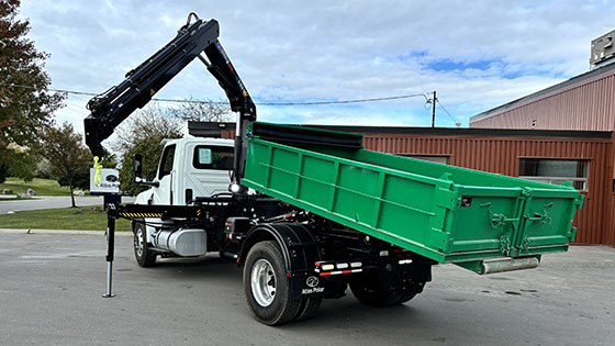 CLX 088B-3 Crane, Multilift XR7N Hooklift and International Work-Ready Truck Package for Sale